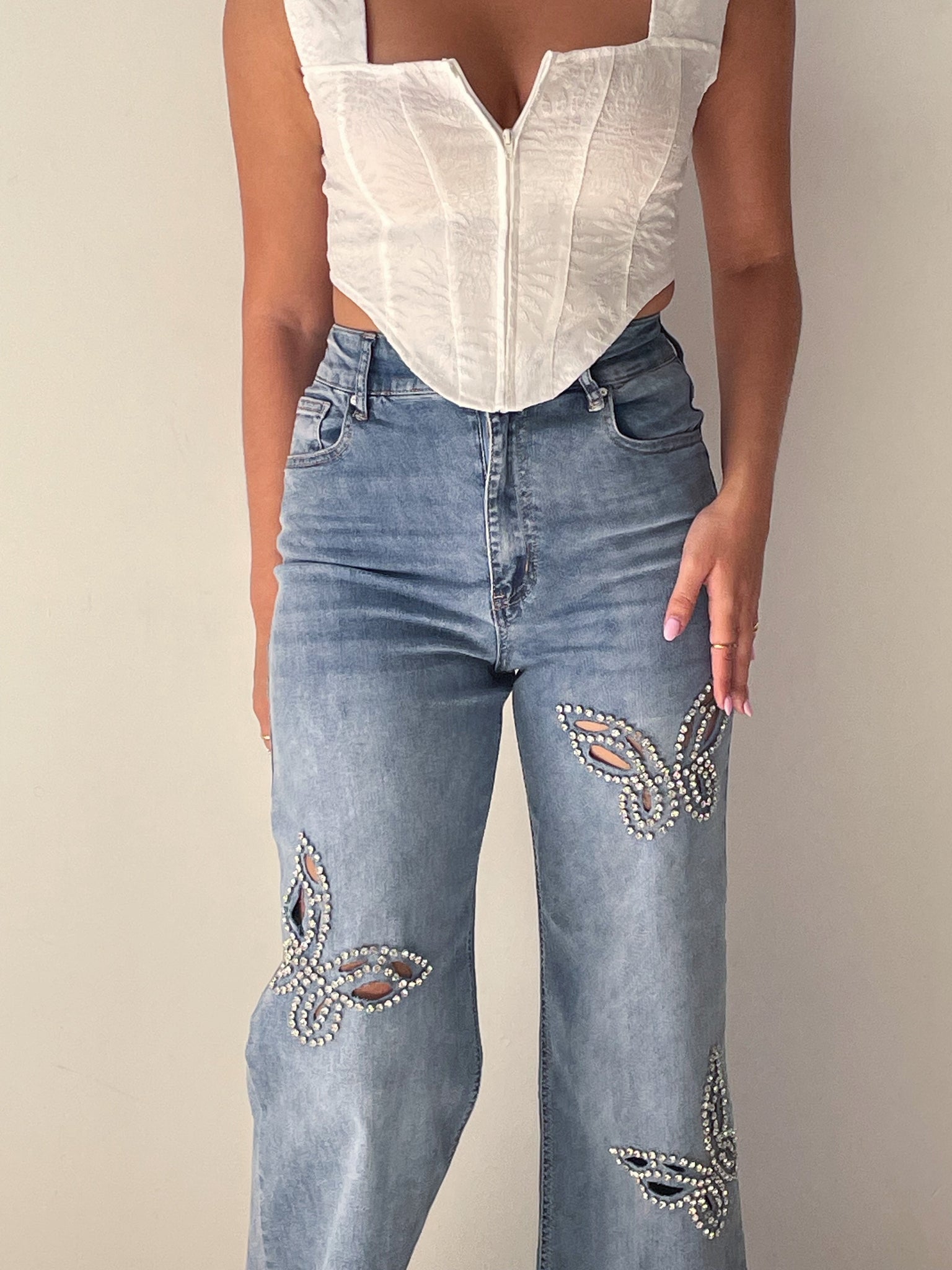 Monarca Rhinestones Jeans