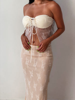 Sorrenti Lace Set in White