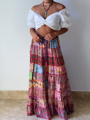 Fortuna Patchwork Skirt 9.0