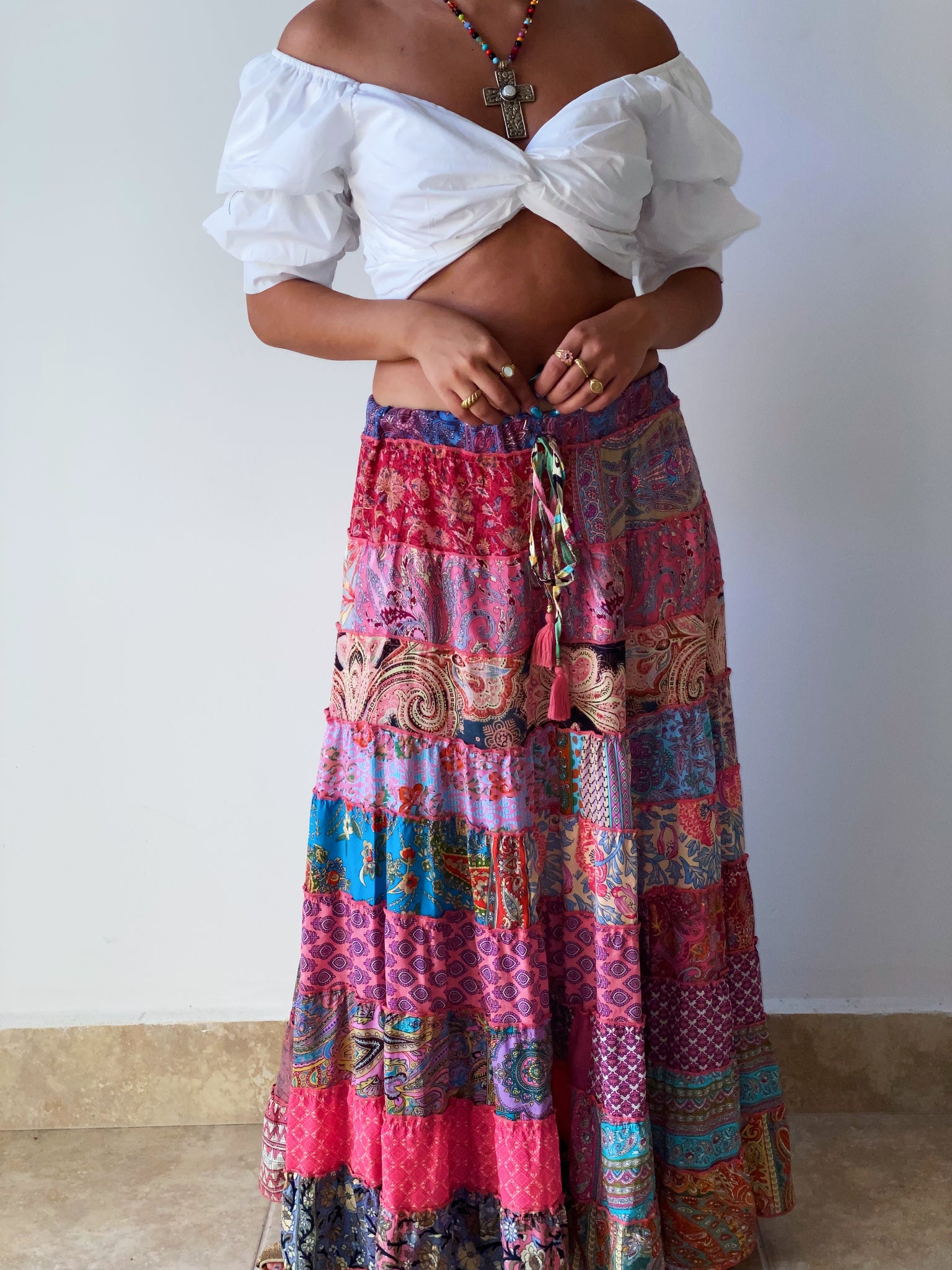 Fortuna Patchwork Skirt 8.0