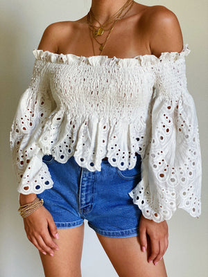 Daydreaming Eyelet Top