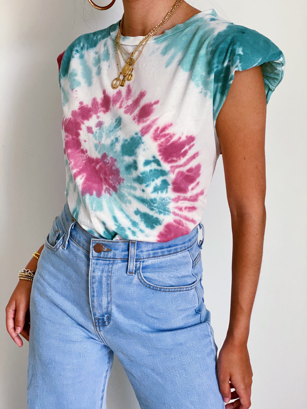 Muscle Tee in Tie Dye