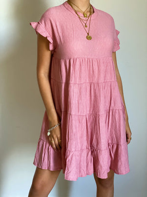 Think Pink Baby Doll Dress