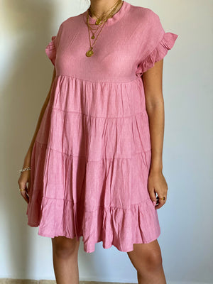 Think Pink Baby Doll Dress