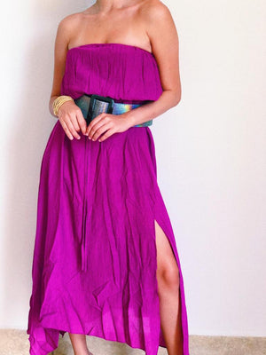 Magenta Fever Midi Dress