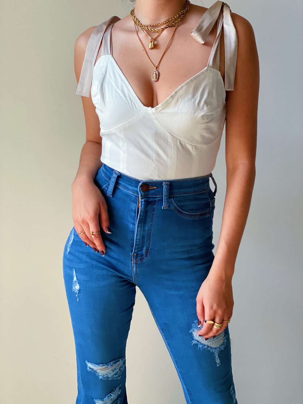 Such a Doll Top in White