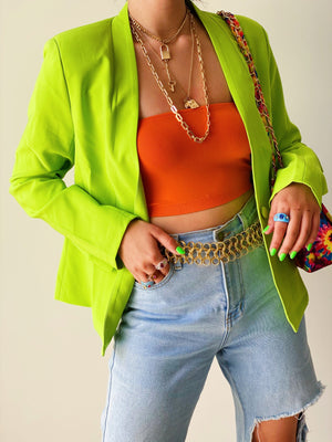 Neon Green Blazer