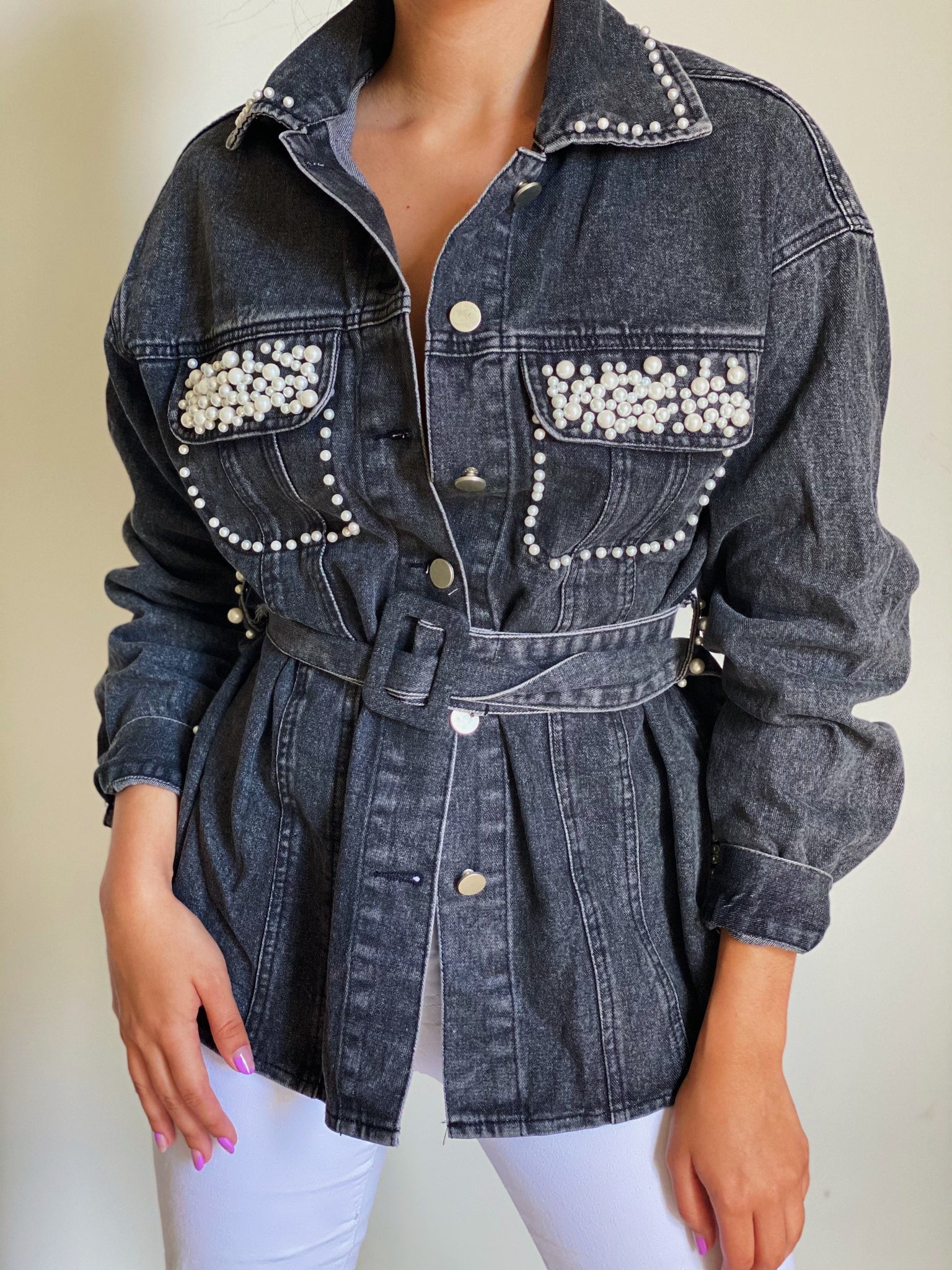 Dark Pearl Denim Jacket