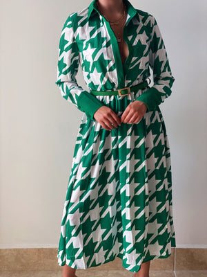 Parisian Date Belted Dress