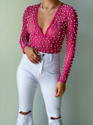 South Pearl Bodysuit in Pink