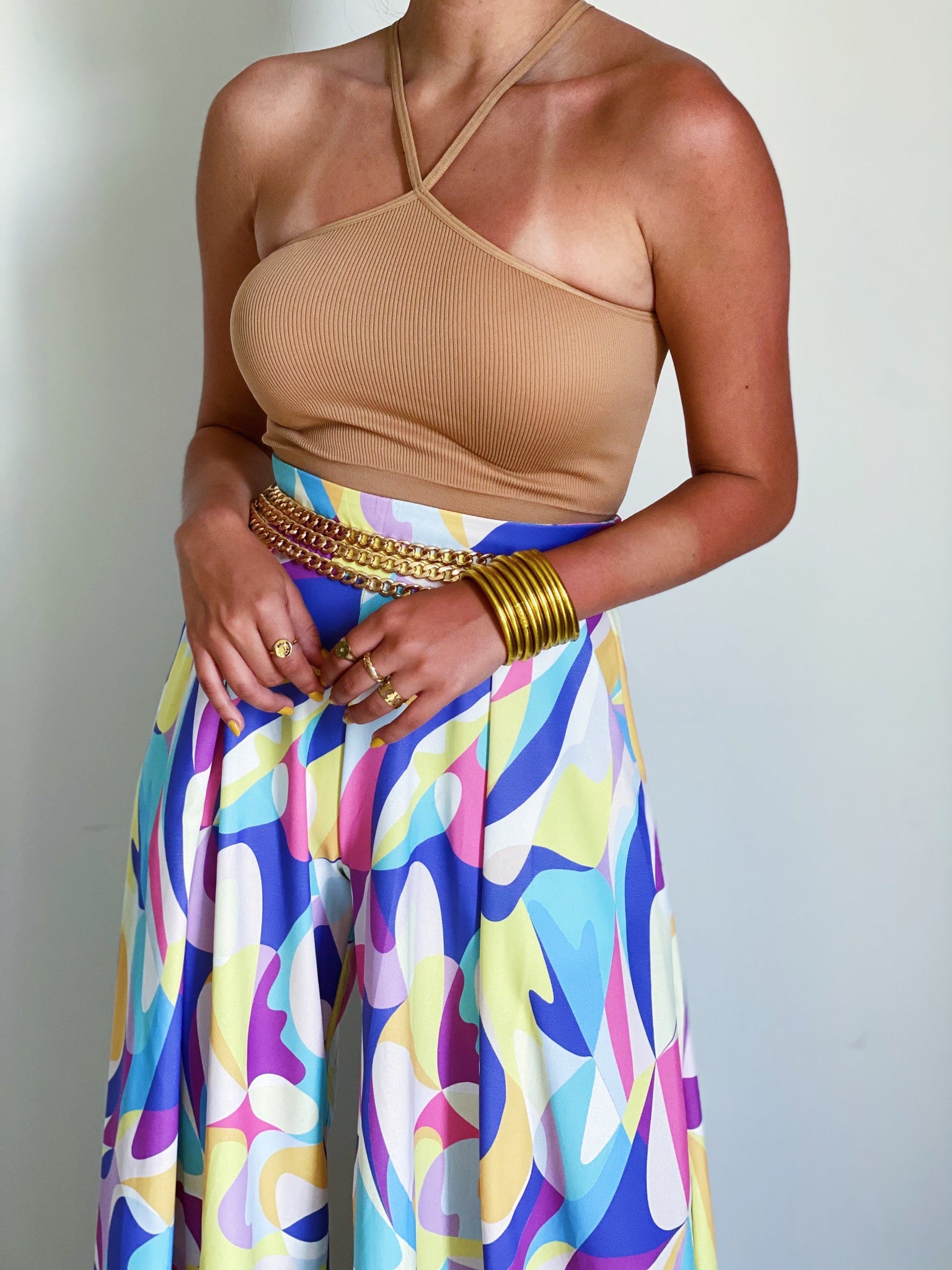 Basic Camel Crop Top