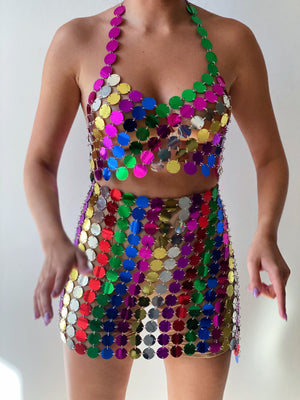 Rainbow Disco Ball Set