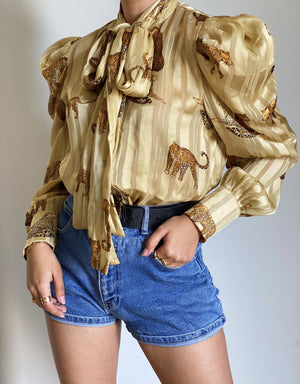 The Boss Blouse in Champange