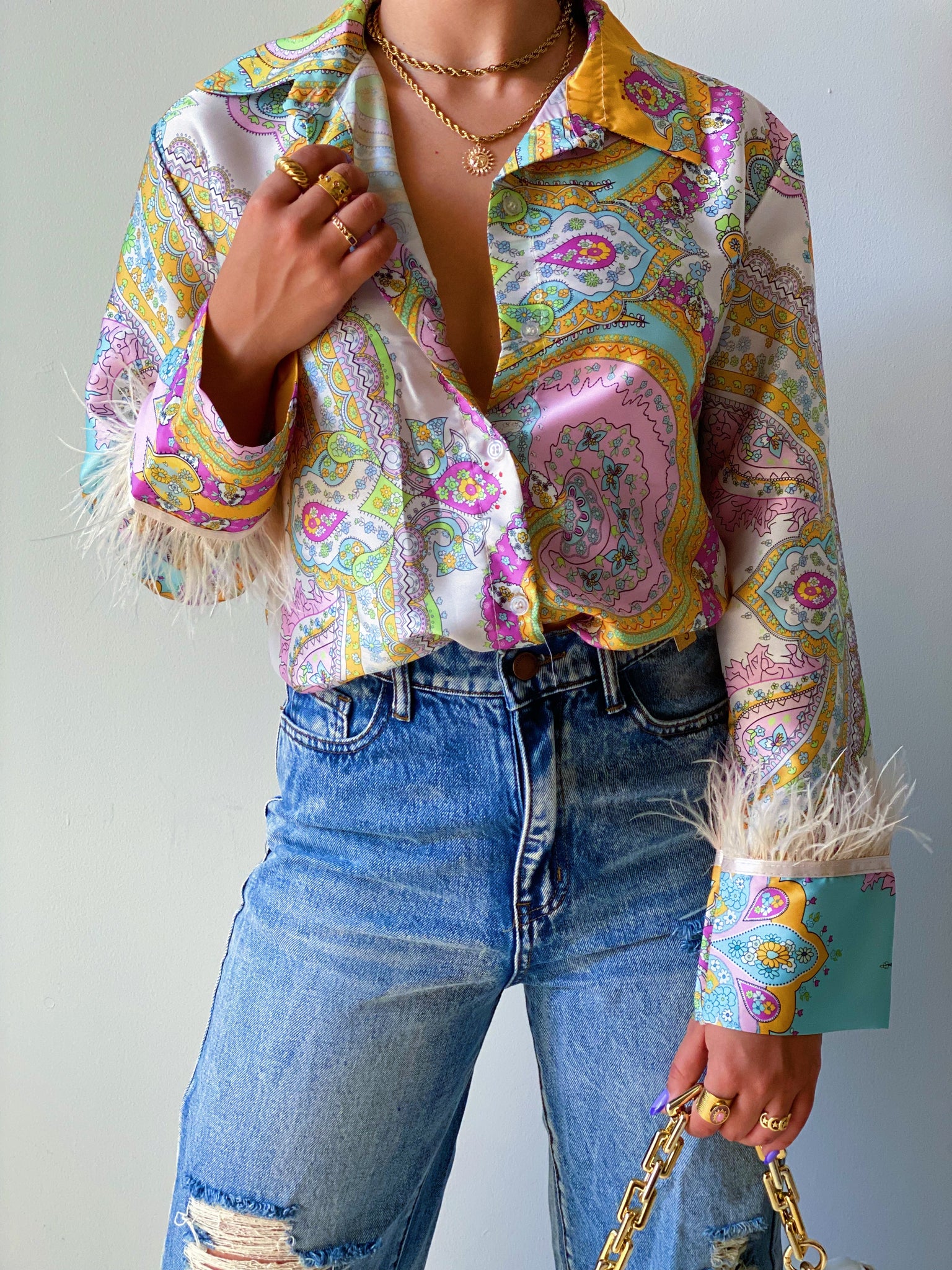 Summer Fling Feather Blouse