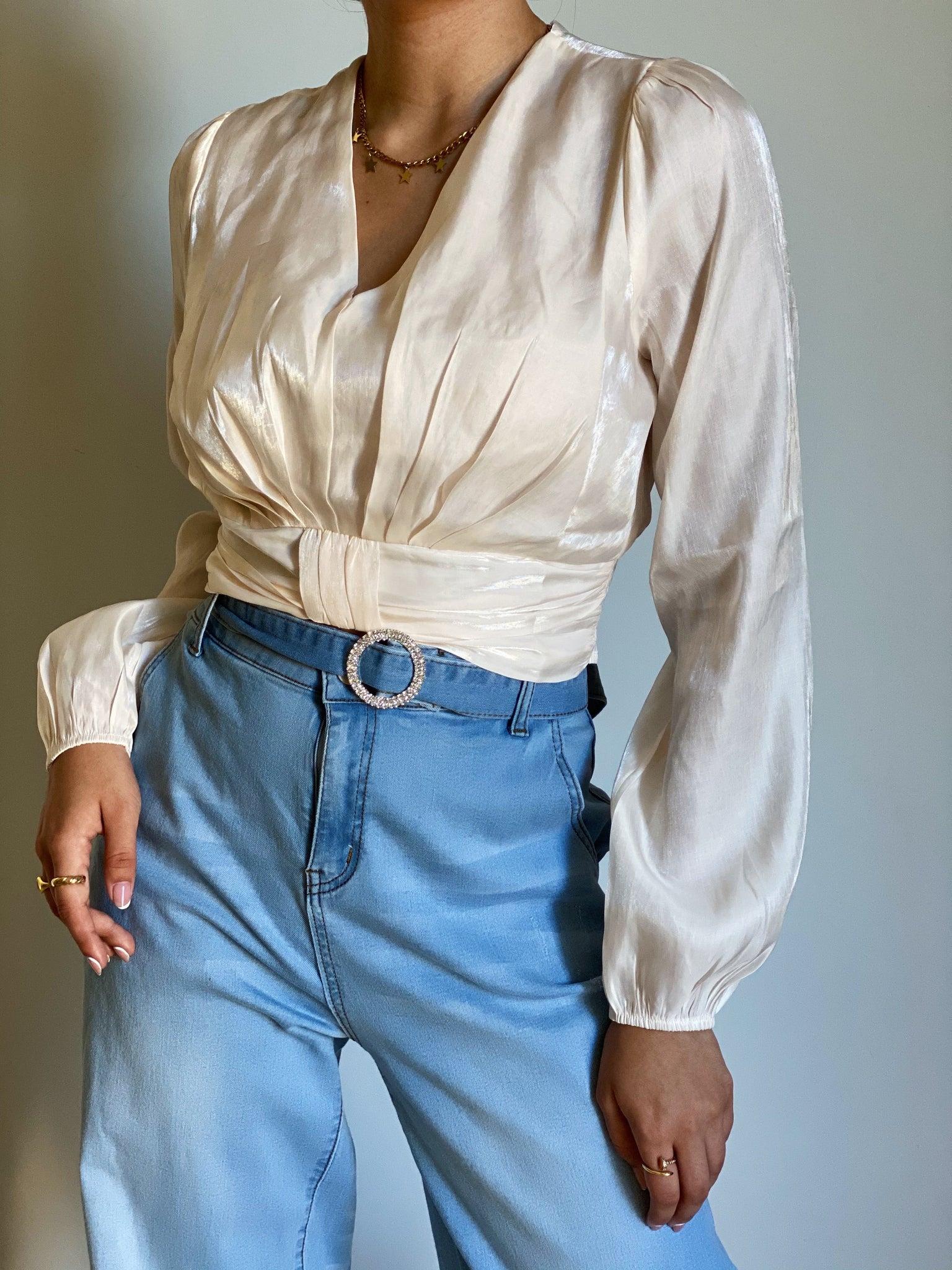 Creme Blouse