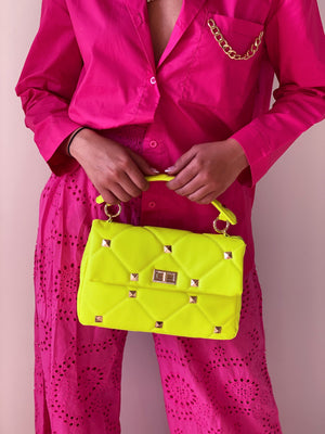 Neon Purse in Green Val