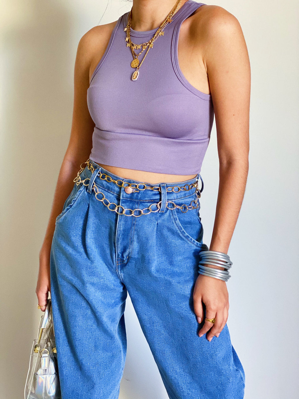 Basic Top in Lavender