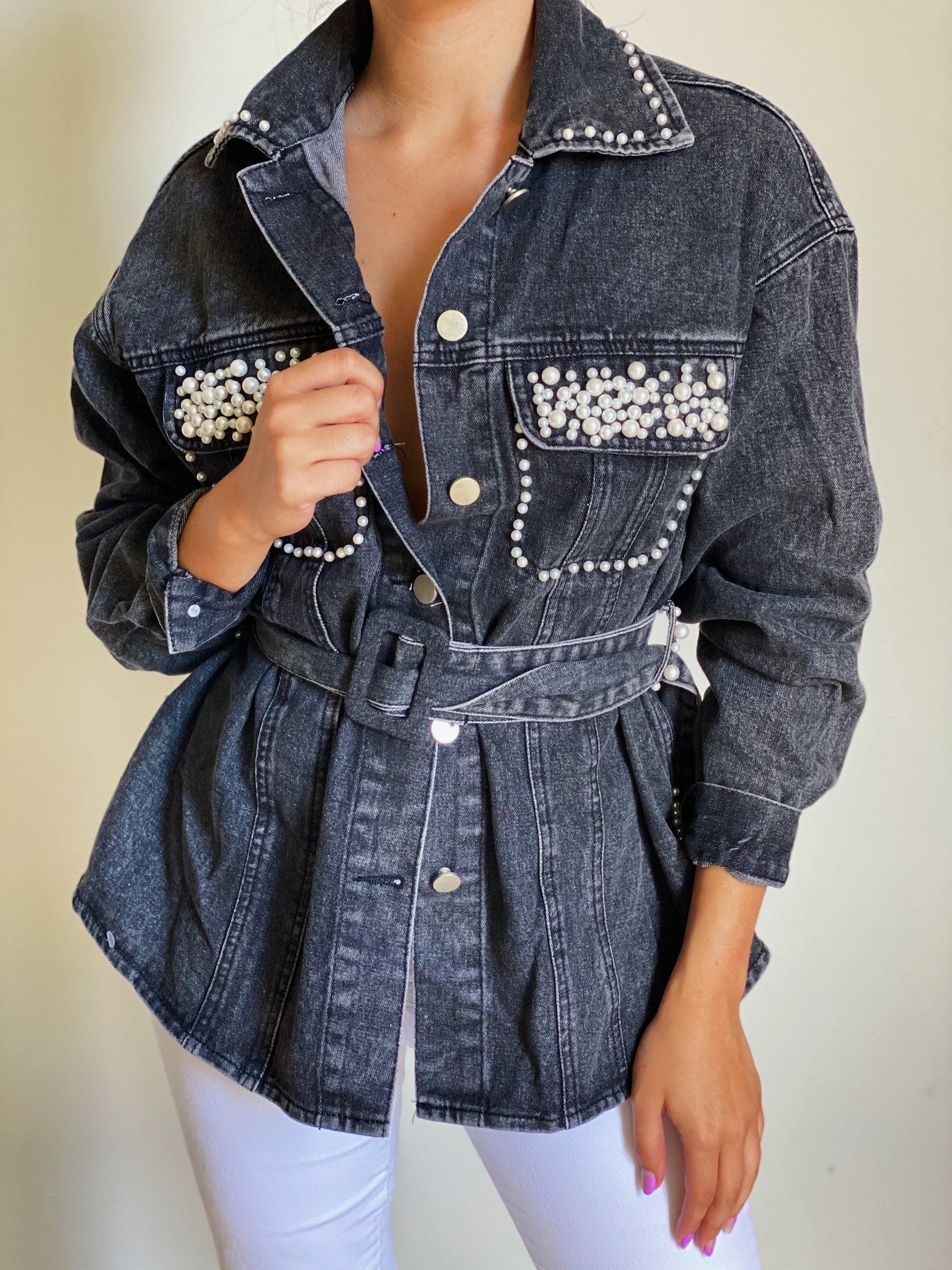 Dark Pearl Denim Jacket