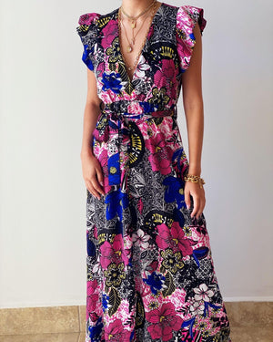 Queen of the Night Floral Dress