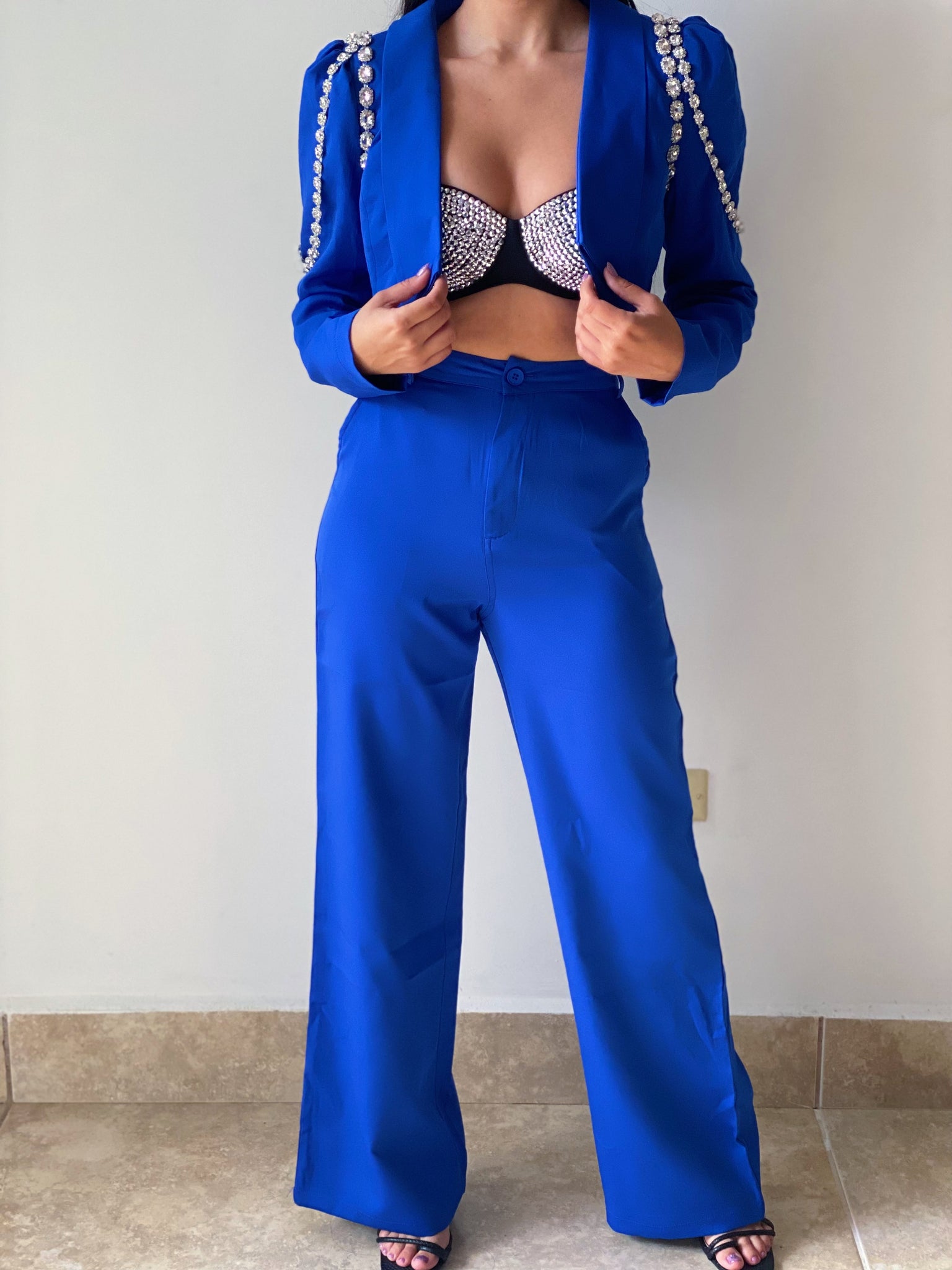 Master Mind Suit in Blue