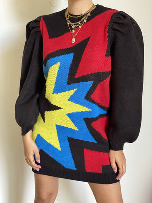 Pop Art Sweater Dress