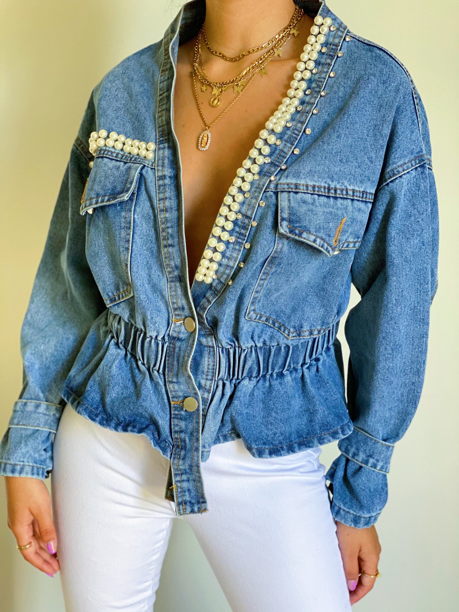 Pearl Denim Jacket/Blazer