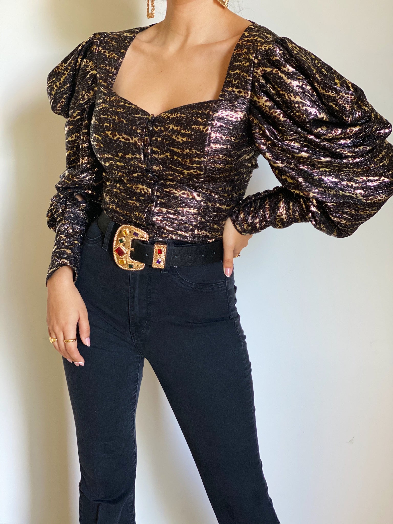 Holidate Metallic Blouse