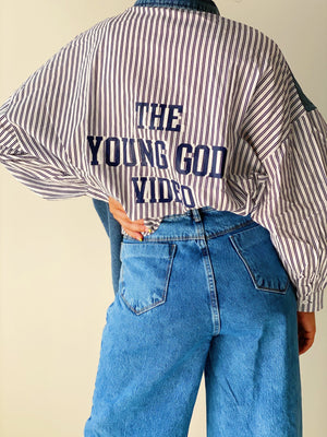 The Young G Top in Denim Blue