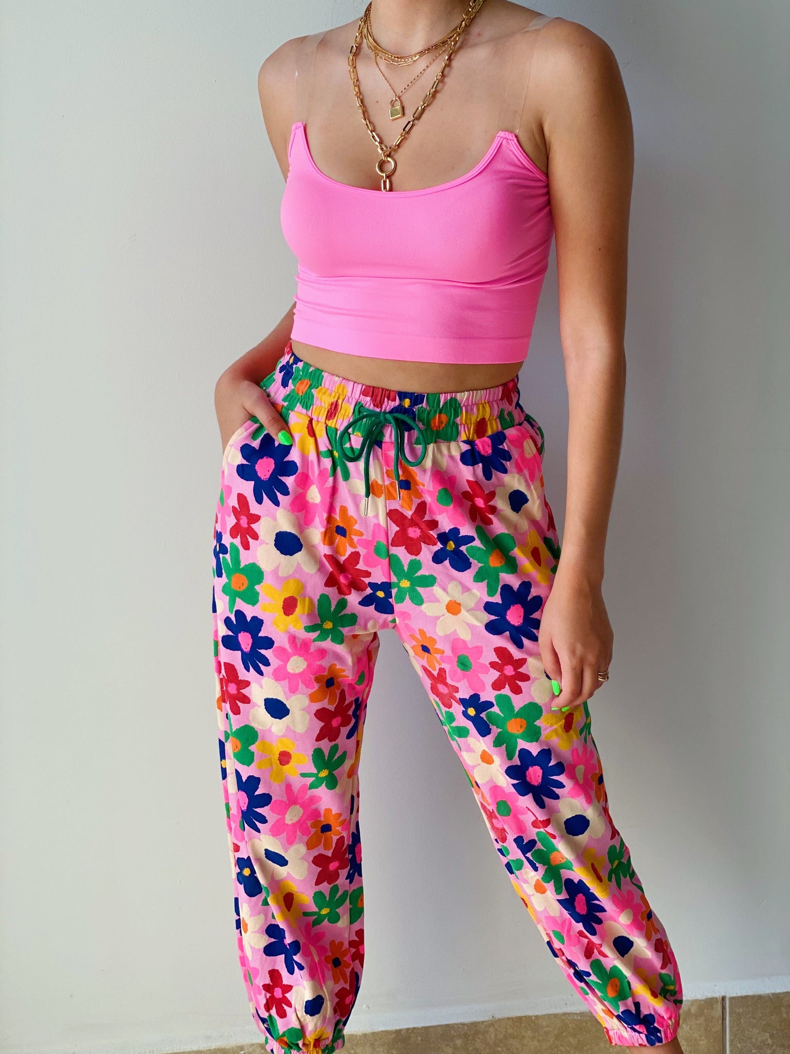 Groovy Floral Jogger