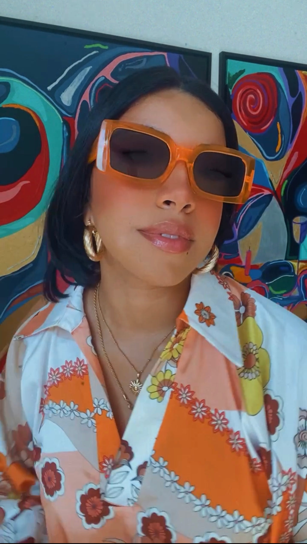 Orange Sunglasses