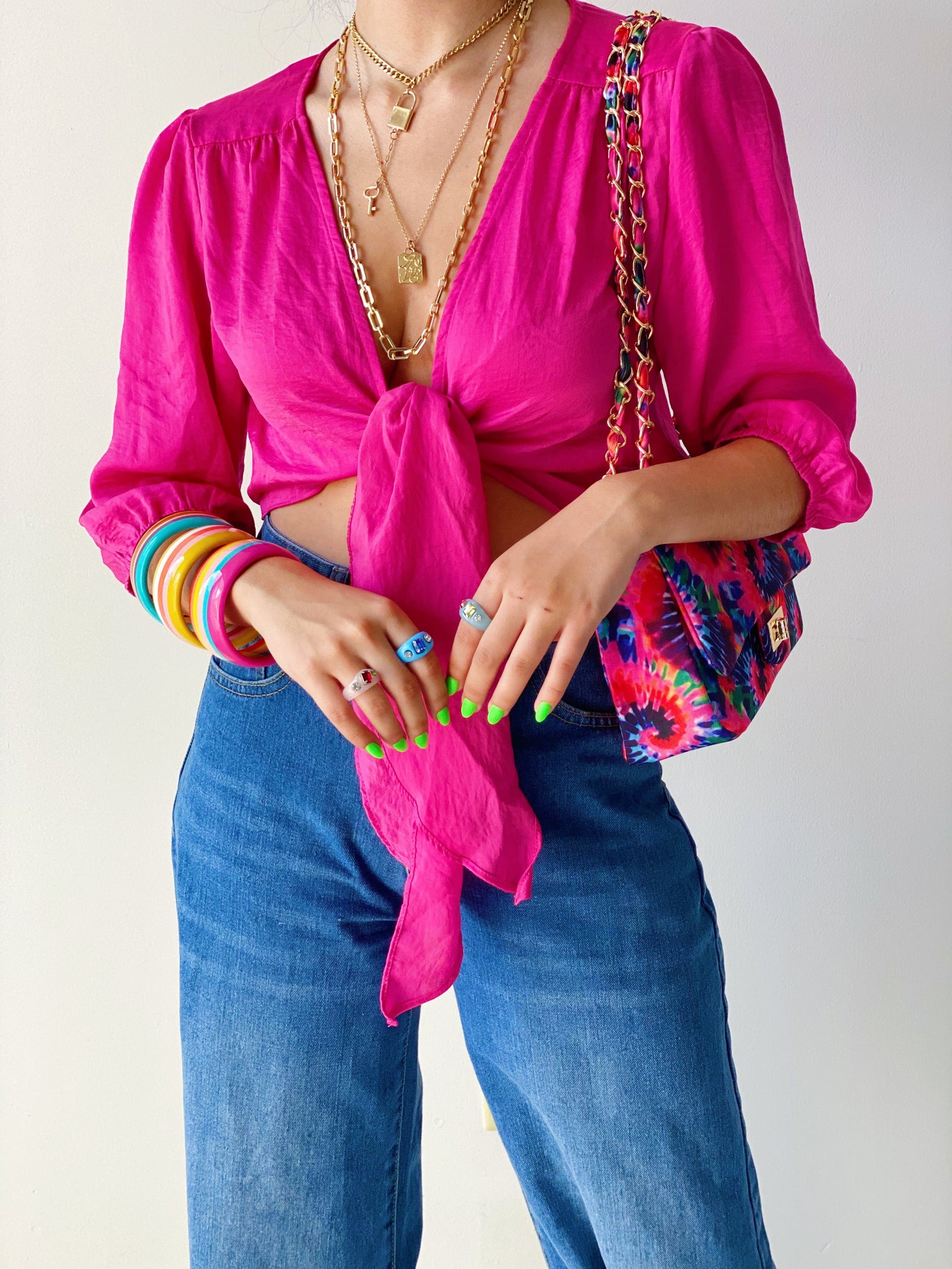 Hot Pink Crop Top