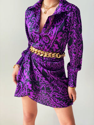 Fine like Wine Dress in Purple