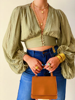 Chain Purse in Brown