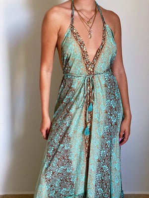 Boho Halter Maxi Dress