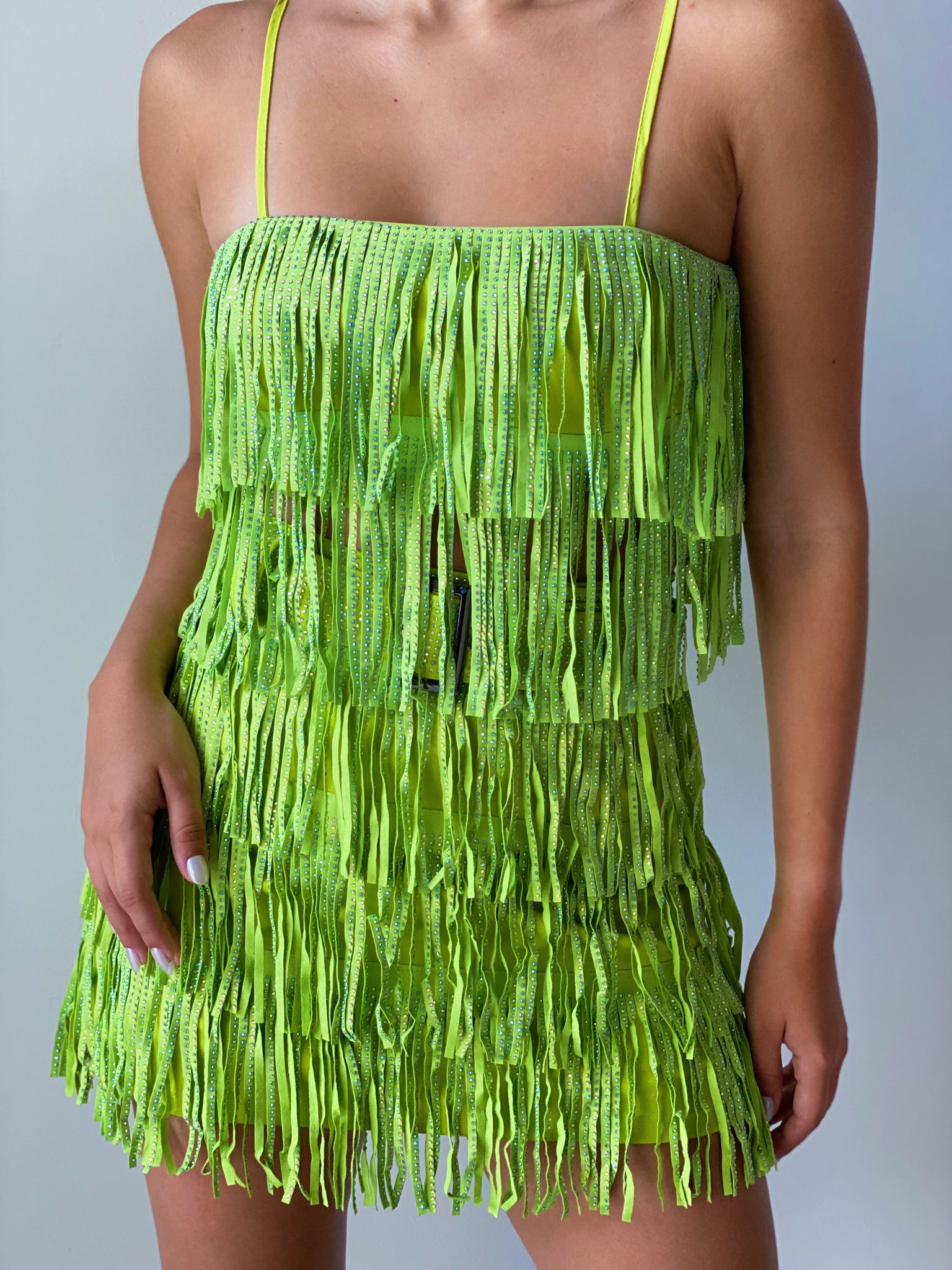 Pistachio Fringe Set