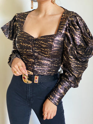 Holidate Metallic Blouse