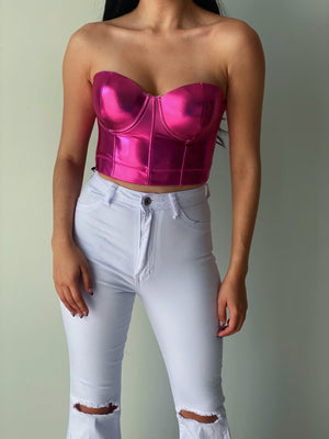 Wonder Woman Bustier in Pink