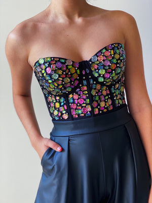 Rhinestone Bustier