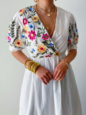 Frida Embroidered Dress