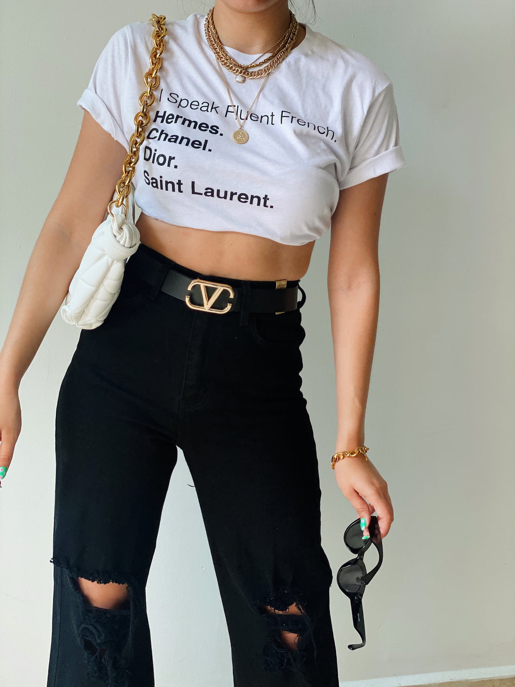 Fluent French TShirt in White