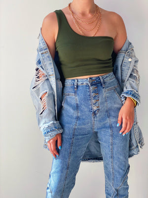 Jogger High Waisted Jeans