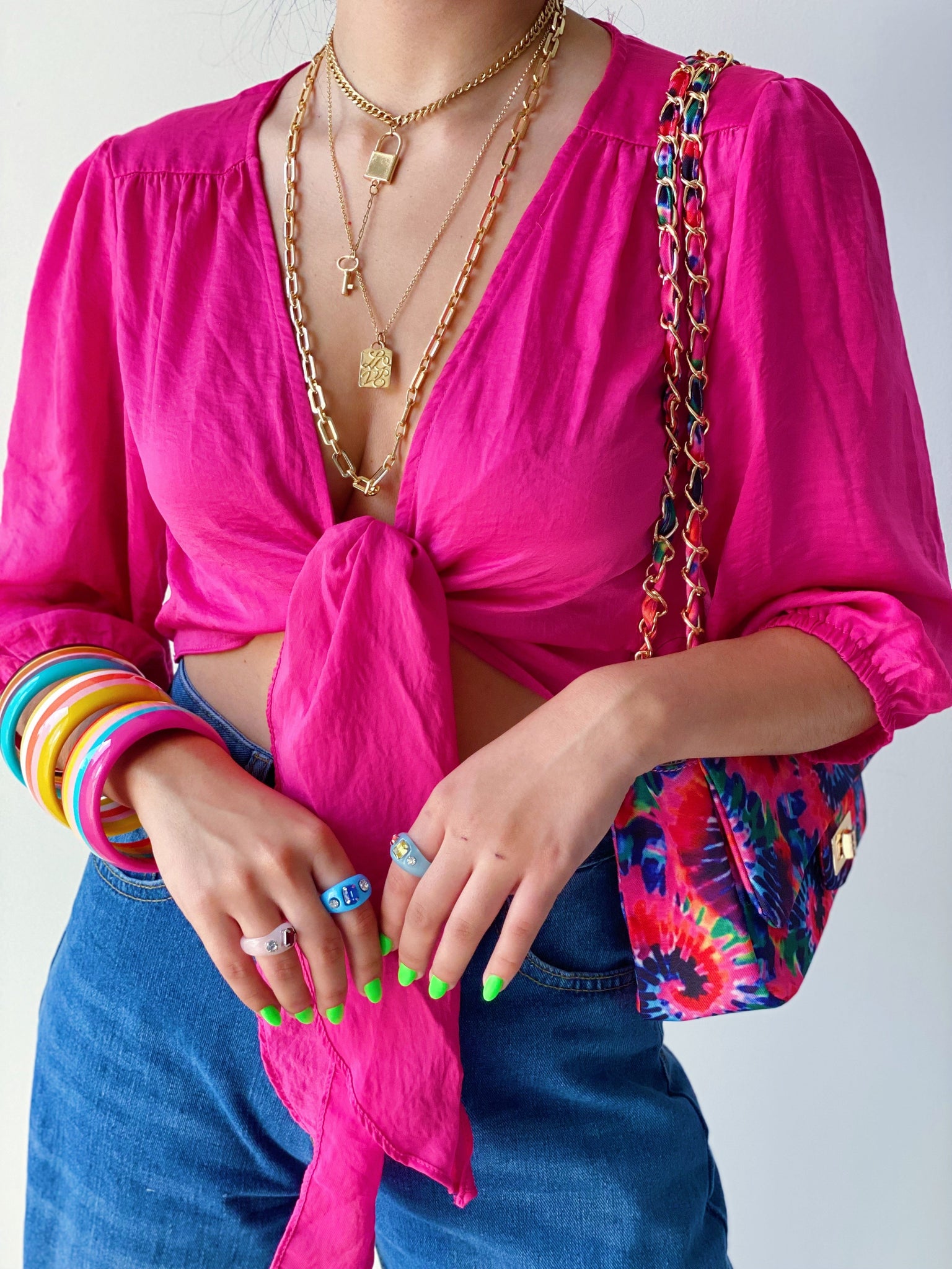 Hot Pink Crop Top