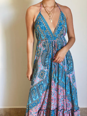 Boho Halter Maxi Dress