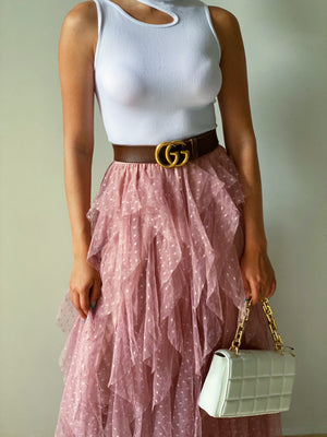 Polka Dot Tulle Skirt