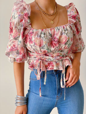 Azalea Floral Top