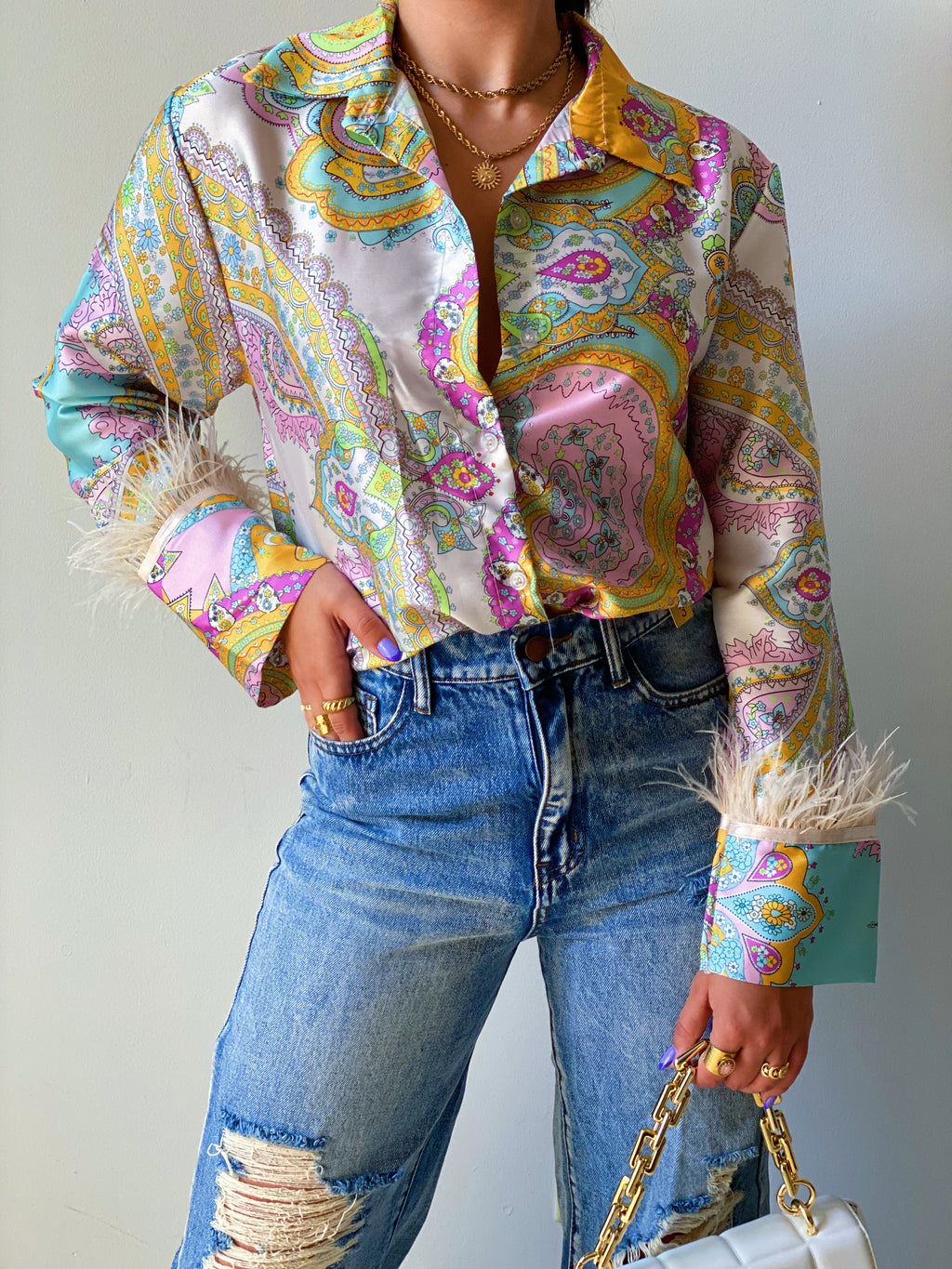 Summer Fling Feather Blouse