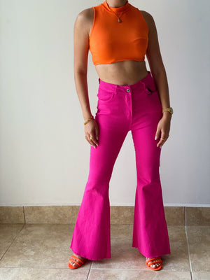 Pink Bell Bottoms