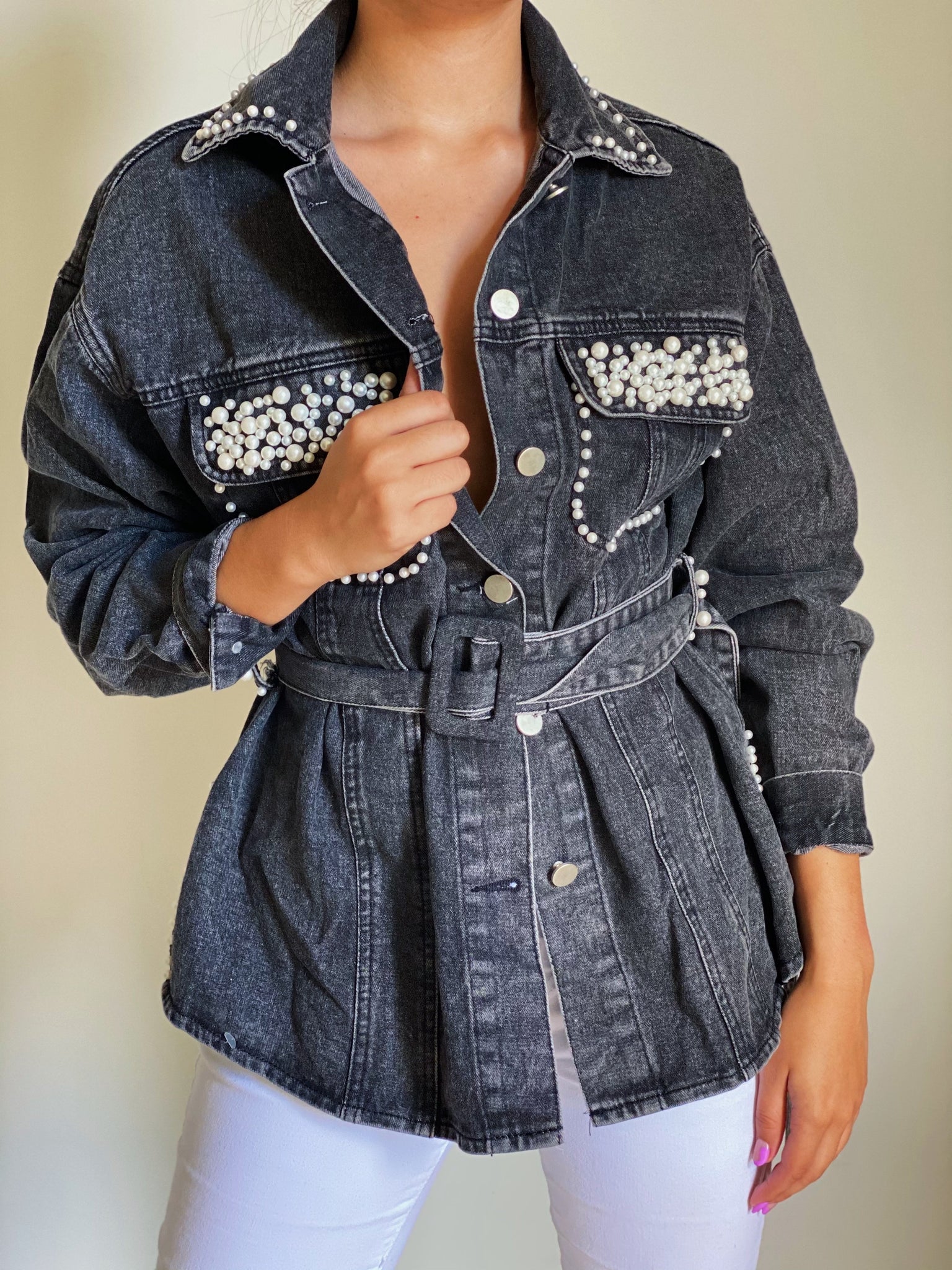 Dark Pearl Denim Jacket