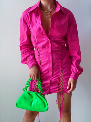 Etta Dress in Fushia