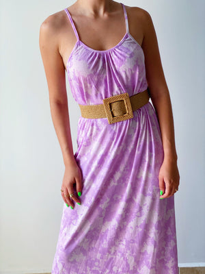 Pink Tie Dye Maxi Dress